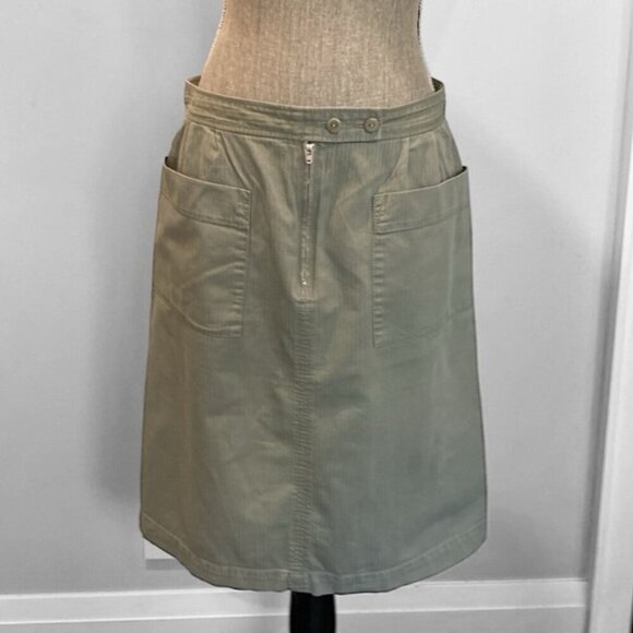 APC Skirt Mini Cotton Green Size large - Picture 4 of 13